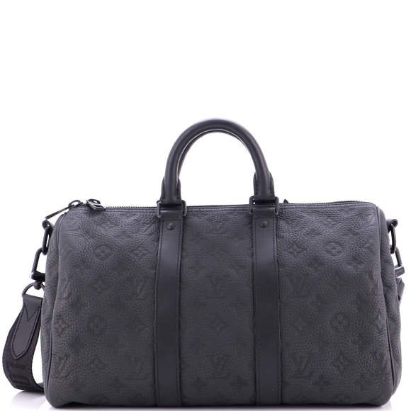 Louis Vuitton 35 Keepall Bandouliere Bag Monogram Taurillon Leather - Picture 1 of 8